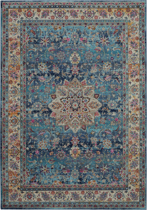 Nourison Vintage Kashan Blue 40 X 60 Area Rug 805-115485 Image 0
