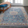 Nourison Vintage Kashan Blue 40 X 60 Area Rug  805-115485 Thumb 4