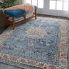 Nourison Vintage Kashan Blue 40 X 60 Area Rug 805-115485 Thumb 5
