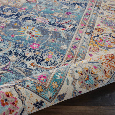 Nourison Vintage Kashan Blue 710 X 910 Area Rug 805-115487 Image 2