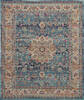 Nourison Vintage Kashan Blue 710 X 910 Area Rug  805-115487 Thumb 0