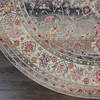 Nourison Vintage Kashan Grey Round 60 X 60 Area Rug  805-115492 Thumb 1