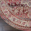 Nourison Vintage Kashan Red Round 40 X 40 Area Rug  805-115496 Thumb 1