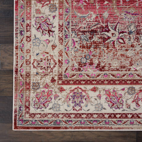 Nourison Vintage Kashan Red 40 X 60 Area Rug 805-115497 Image 1
