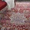 Nourison Vintage Kashan Red 40 X 60 Area Rug  805-115497 Thumb 4