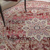 Nourison Vintage Kashan Red Round 60 X 60 Area Rug  805-115498 Thumb 3