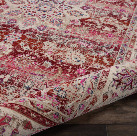 Nourison Vintage Kashan Red 53 X 710 Area Rug 805-115503 Image 2