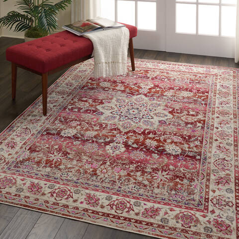 Nourison Vintage Kashan Red 53 X 710 Area Rug 805-115503 Image 5