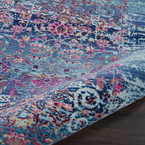 Nourison Vintage Kashan Blue Runner 20 X 60 Area Rug 805-115504 Image 2