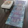 Nourison Vintage Kashan Blue Runner 20 X 60 Area Rug  805-115504 Thumb 3