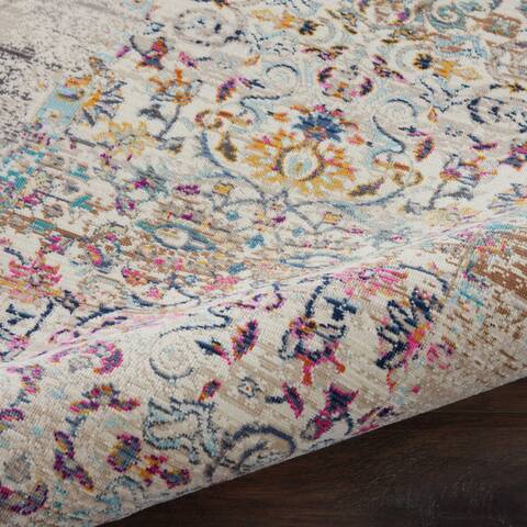 Nourison Vintage Kashan Beige Runner 20 X 60 Area Rug 805-115505 Image 2