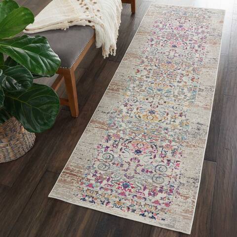 Nourison Vintage Kashan Beige Runner 20 X 60 Area Rug 805-115505 Image 3