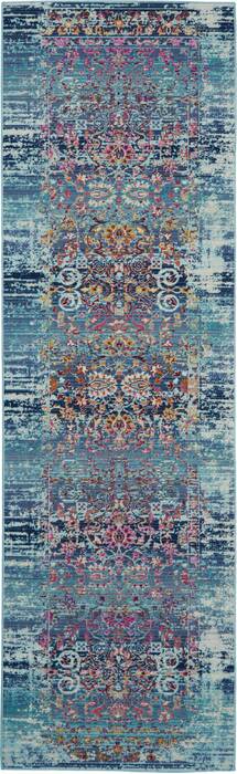 Nourison Vintage Kashan Blue Runner 24 X 80 Area Rug 805-115506 Image 0