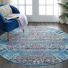 Nourison Vintage Kashan Blue Round 40 X 40 Area Rug  805-115509 Thumb 3