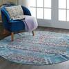 Nourison Vintage Kashan Blue Round 40 X 40 Area Rug  805-115509 Thumb 5