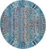 Nourison Vintage Kashan Blue Round 40 X 40 Area Rug  805-115509 Thumb 0