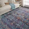 Nourison Vintage Kashan Blue 710 X 910 Area Rug  805-115512 Thumb 3