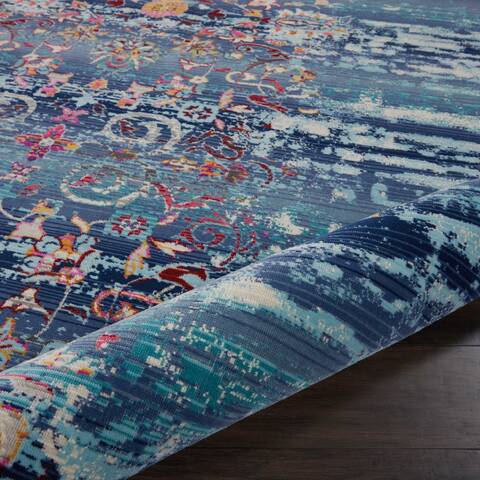 Nourison Vintage Kashan Blue 810 X 1110 Area Rug 805-115513 Image 2