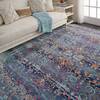Nourison Vintage Kashan Blue 810 X 1110 Area Rug 805-115513 Thumb 3