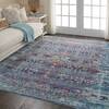 Nourison Vintage Kashan Blue 810 X 1110 Area Rug 805-115513 Thumb 5