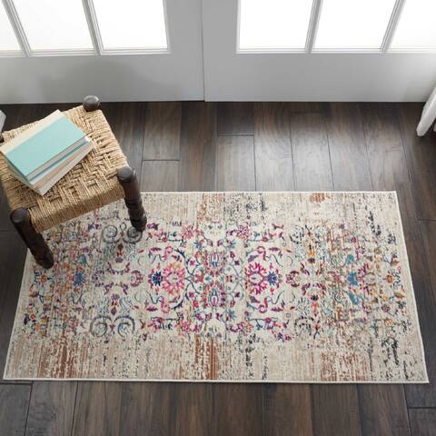 Nourison Vintage Kashan Beige 20 X 40 Area Rug 805-115514 Image 3