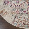 Nourison Vintage Kashan Beige Round 60 X 60 Area Rug 805-115517 Thumb 1