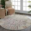 Nourison Vintage Kashan Beige Round 60 X 60 Area Rug 805-115517 Thumb 3