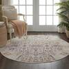 Nourison Vintage Kashan Beige Round 60 X 60 Area Rug 805-115517 Thumb 5