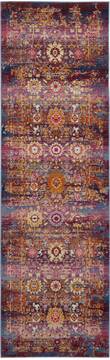 Nourison Vintage Kashan Red Runner 6 ft and Smaller Polypropylene Carpet 115522