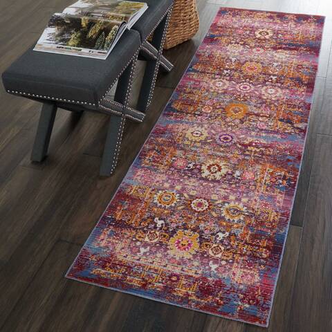 Nourison Vintage Kashan Red Runner 24 X 80 Area Rug 805-115523 Image 3