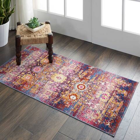 Nourison Vintage Kashan Red 20 X 40 Area Rug 805-115524 Image 4