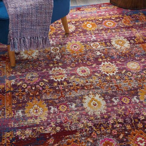 Nourison Vintage Kashan Red 40 X 60 Area Rug 805-115526 Image 4