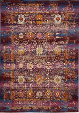 Nourison Vintage Kashan Red Rectangle 4x6 ft Polypropylene Carpet 115526