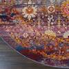 Nourison Vintage Kashan Red Round 60 X 60 Area Rug 805-115527 Thumb 1
