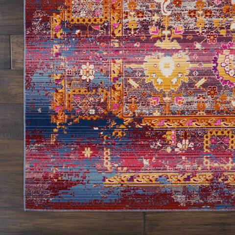 Nourison Vintage Kashan Red 710 X 910 Area Rug 805-115528 Image 1
