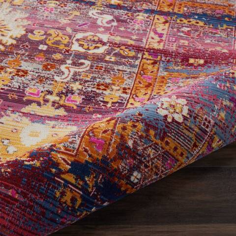 Nourison Vintage Kashan Red 710 X 910 Area Rug 805-115528 Image 2