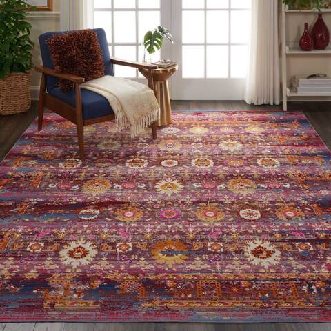 Nourison Vintage Kashan Red 710 X 910 Area Rug 805-115528 Image 4