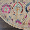 Nourison Vintage Kashan Beige Round 60 X 60 Area Rug 805-115536 Thumb 1
