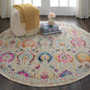 Nourison Vintage Kashan Beige Round 60 X 60 Area Rug 805-115536 Thumb 3