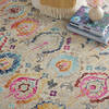 Nourison Vintage Kashan Beige Round 60 X 60 Area Rug 805-115536 Thumb 4
