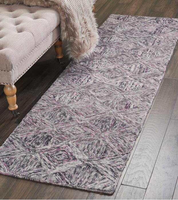 Nourison Linked Grey Runner 23 X 76 Area Rug 805-115603 Image 3
