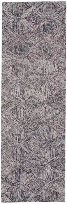 Nourison Linked Grey Runner 23 X 76 Area Rug 805-115603 Image 0