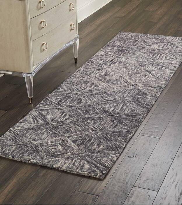 Nourison Linked Grey Runner 23 X 76 Area Rug 805-115604 Image 3