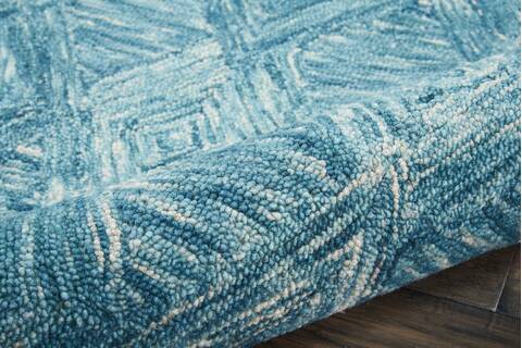 Nourison Linked Blue Runner 23 X 76 Area Rug 805-115605 Image 2