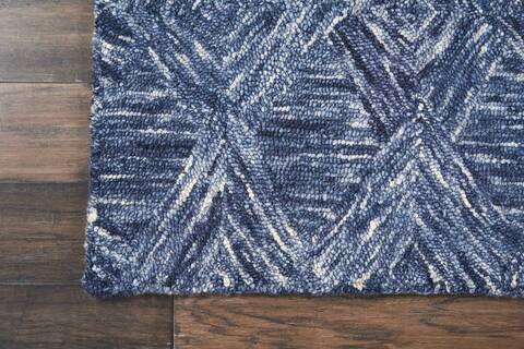 Nourison Linked Blue Runner 23 X 76 Area Rug 805-115606 Image 1