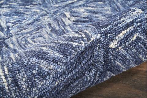 Nourison Linked Blue Runner 23 X 76 Area Rug 805-115606 Image 2