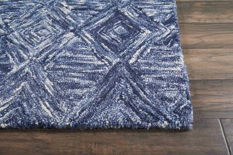 Nourison Linked Blue Runner 23 X 76 Area Rug 805-115606 Image 4