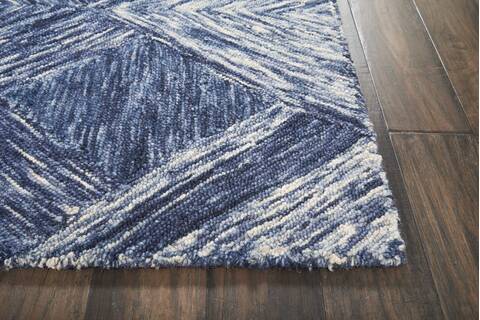 Nourison Linked Blue 80 X 106 Area Rug 805-115622 Image 4