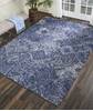 Nourison Linked Blue 80 X 106 Area Rug  805-115622 Thumb 3