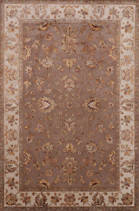Jaipur Brown Hand Knotted 61 X 93 Area Rug 905-115636 Image 0